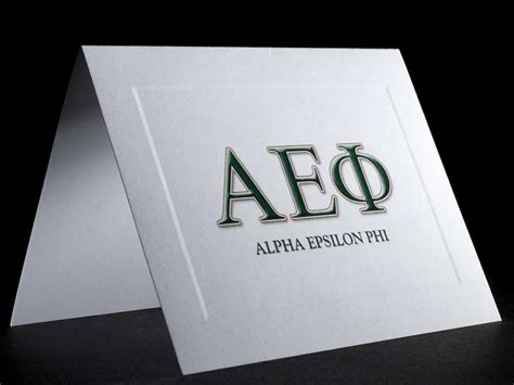 Full Color Greek Letter Notecards Alpha Epsilon Phi | GreekStation