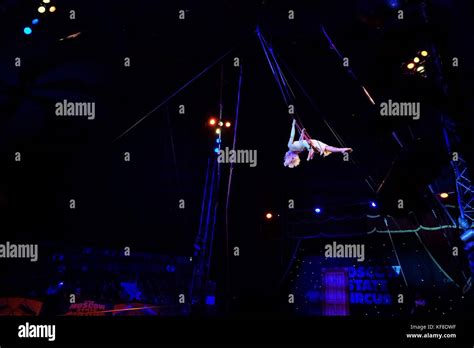 circus trapeze artist on swing Stock Photo - Alamy