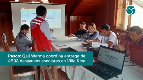 Pasco Qali Warma Coordina Entrega De Desayunos Inforegión