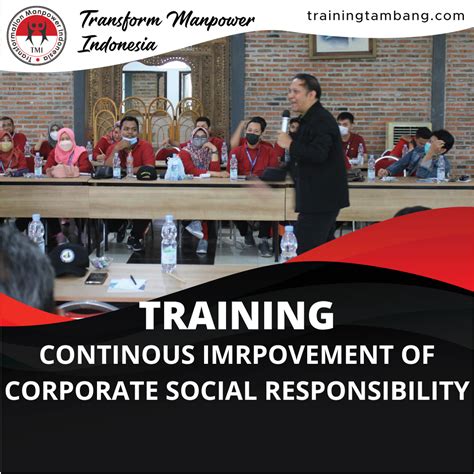 Training Continous Imrpovement Of Corporate Social Responsibility