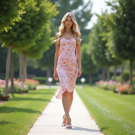 Cute Blonde Model In Park Setting Stable Diffusion Online