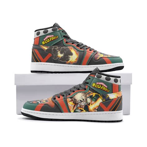 Katsuki Bakugo My Hero Academia 2 Mid 1 Basketball Shoes Animebape