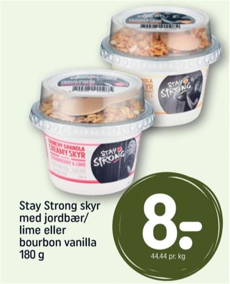 Stay Strong Skyr Vanilje Med Granola Rema 1000 Marts 2023 Alle