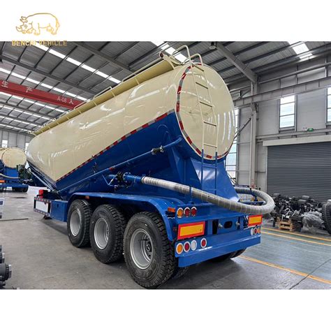 Axle Dry Bulk Cement Tank Truck Semi Trailer Flour Pulverized Coal