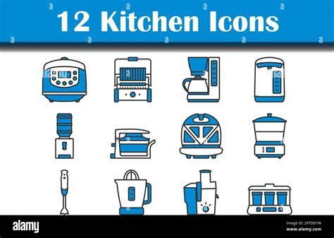 Kitchen Icon Set Stock Vector Image Art Alamy