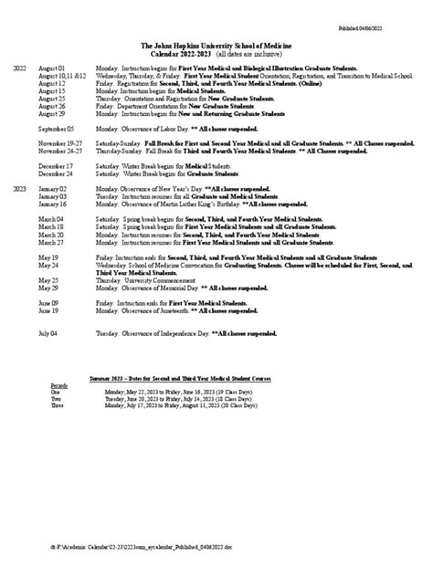 Calendar 2223 Pdf Academic Term Academia