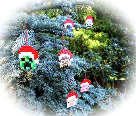 Minecraft Christmas Ornaments Set of 6 - Etsy