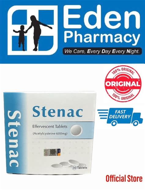 Stenac Effervescent Acetylcysteine Tablet Mg S Lazada