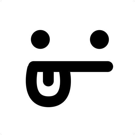 Simple Sticking Out Tongue Face Icon 11120238 Vector Art At Vecteezy