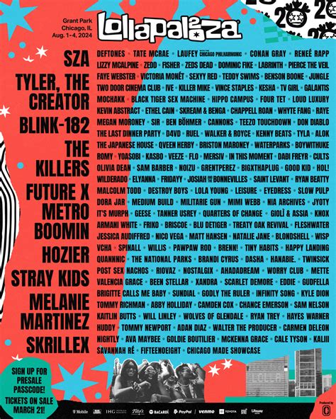 When Does Lollapalooza Announce Lineup 2025 Robert Edward