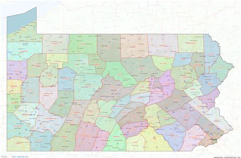 Pa County Map With Cities Vilma Jerrylee