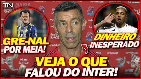 VEJA O QUE DISSE O TÉCNICO DO BRAGANTINO FALOU MAL DO INTER GRE NAL