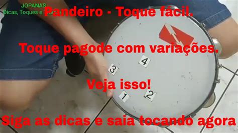 Como Tocar Pandeiro Aula Pandeiro 77 Sequência pagode