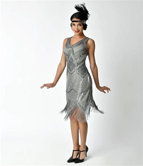 1920s Style Dresses Flapper Dresses 1920 Sequin Juliette Fringe