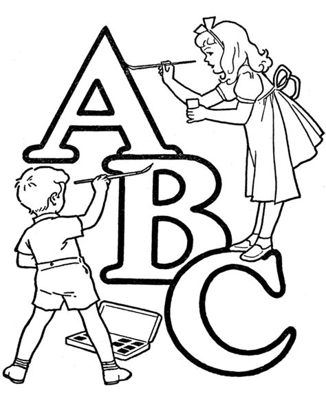 Malvorlagen zum Ausmalen: Abc Coloring Pages