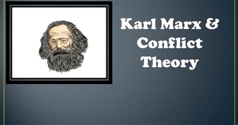 Karl Marx And Conflict Theory Sociology Official