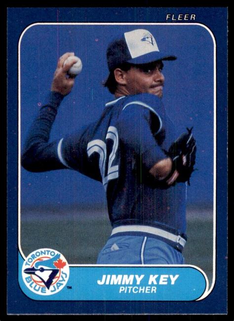 1986 Fleer Jimmy Key Toronto Blue Jays 63 EBay