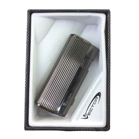 Vector Diablo Gunmetal Satin Torch Lighter