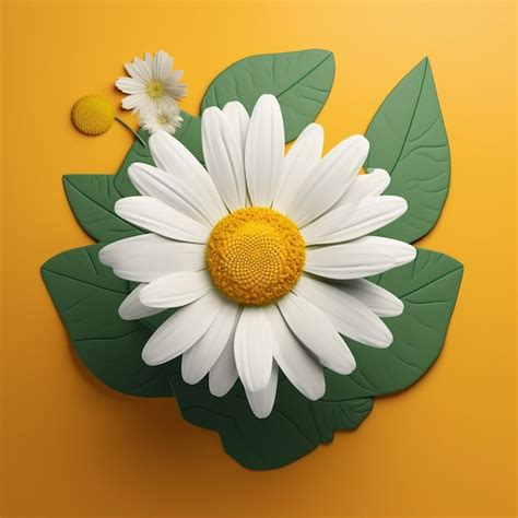 Premium Ai Image A Yellow And White Daisy Flower And