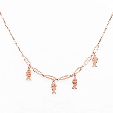 Kalung Emas HWT GOLD HANA Collection KLK187 17K Rose Gold HWT