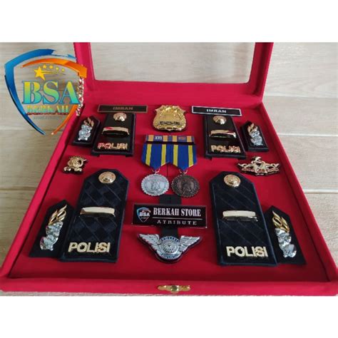 Jual COD SATU SET PANGKAT PDH PDU IPDA LIST POLOS BOX EXCLUSIVE