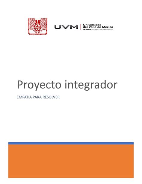 Proyecto Integrador Proyecto Integrador EMPATIA PARA RESOLVER 1