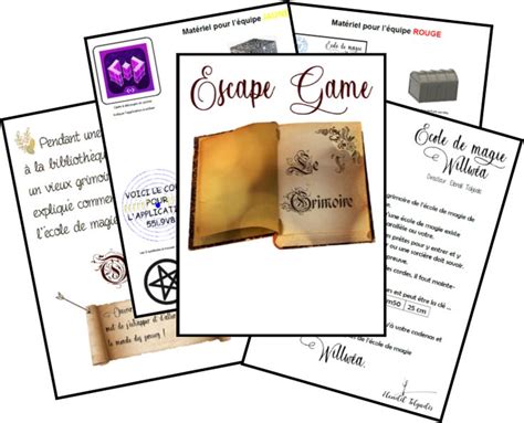 Escape Game Le Grimoire Tablettes Pirouettes In 2024 Escape Game