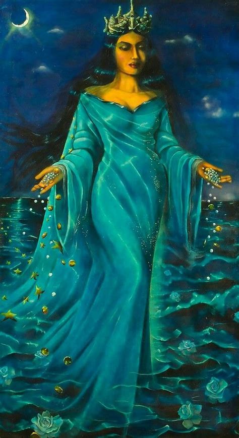 Yemaya Olokun Deep In Blue Orisha Goddess Art Goddess