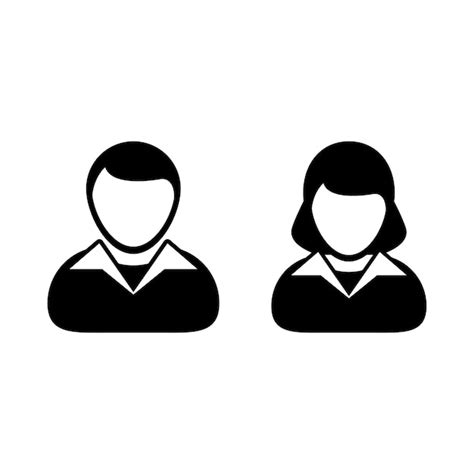 Premium Vector User Icon Vector Male And Female Person Profile Avatar