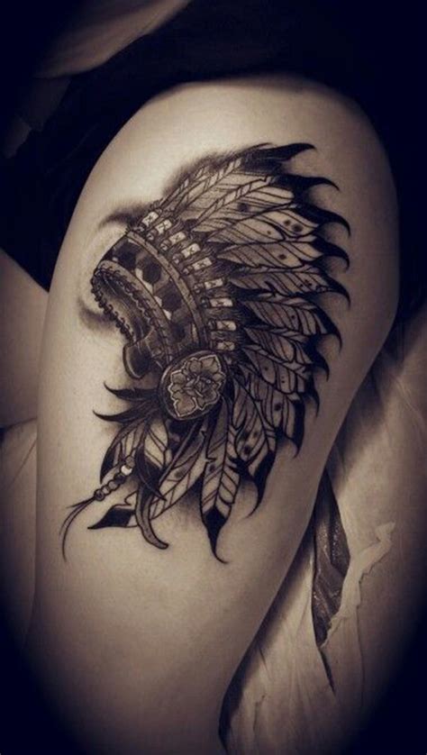 Native American Headdress Tattoo