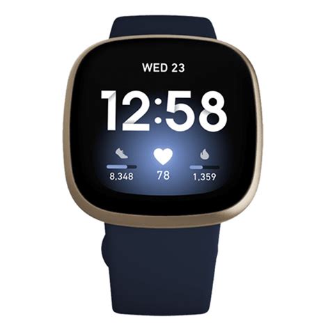 Buy FitBit Versa 3 Midnight Soft Gold Aluminium In Dubai Abu Dhabi