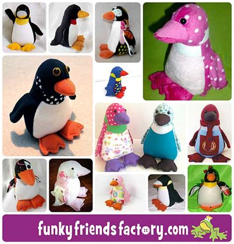 Sewing Tutorial For Penny Penguin Funky Friends Factory