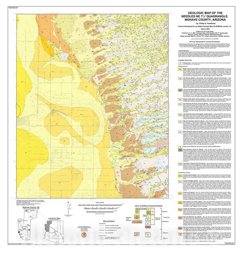 Map Geologic Map Of The Needles NE 7 5 Quadrangle 2006 Cartography