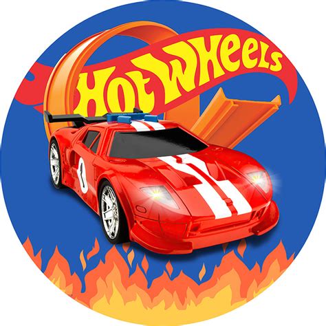 Painel Redondo Hot Wheels Elástico Tecido Sublimado m x m Festa Aniversário Veste