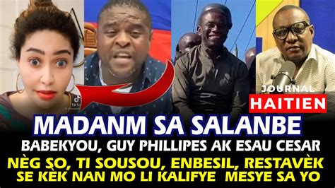 Madanm sa deplimen Babekyou Guy Phillipe ak Esau Cesar Lidi yo kèk