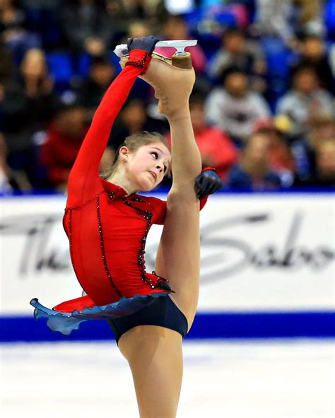 15 Year Old Skater Yulia Lipnitskya From Russia Takes The Gold For The Team Event In The Sochi