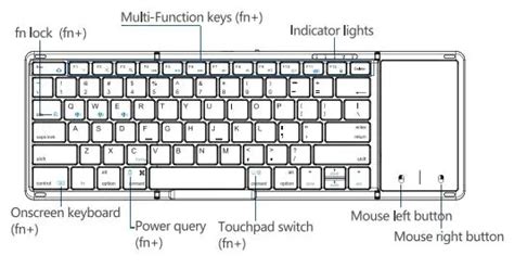 SAMSERS B099T Foldable Bluetooth Keyboard User Manual