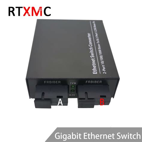 101001000m Gigabit Ethernet Switch Ethernet Fiber Optical Media