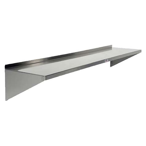 Wall Mount Stainless Steel Shelf 8 X 48 Qc Storage