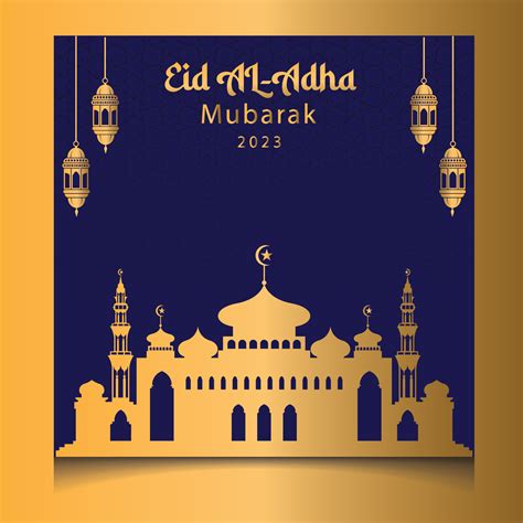 Eid Al Adha 2023 Mubarak Social Media Post Template 04 23590889 Vector