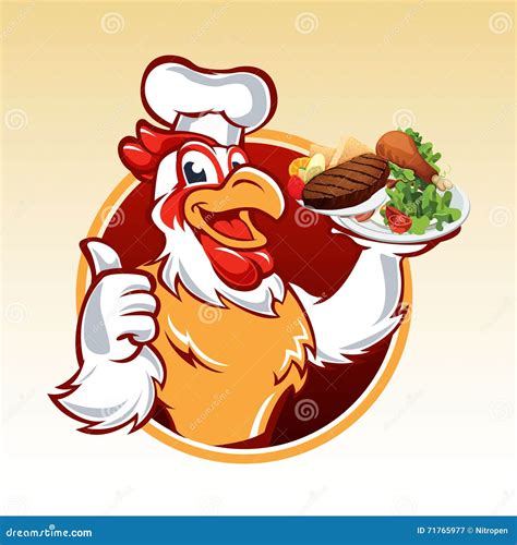 Cartoon Chef Hat Chicken | CartoonDealer.com #50454171