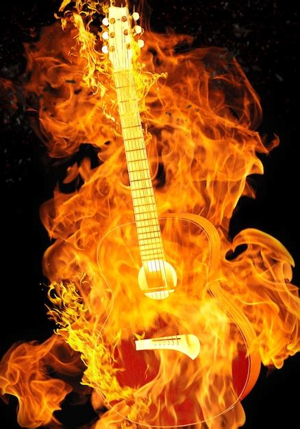 E Guitar Burning Images Free Download On Freepik