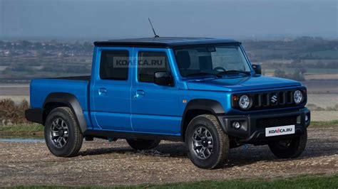 2020 Suzuki Jimny Imagined As Dual Cab Pickup Truck Autoevolution