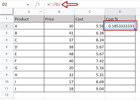 How To Calculate Percentage In Google Sheets SpreadCheaters