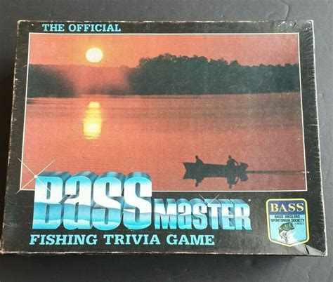 Bass Masters Fishing Trivia Board Game Official Edition Etsy