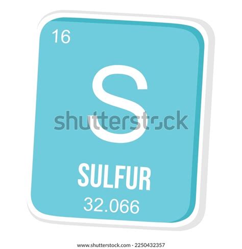 Sulfur Icon White Background Stock Vector (Royalty Free) 2250432357 ...