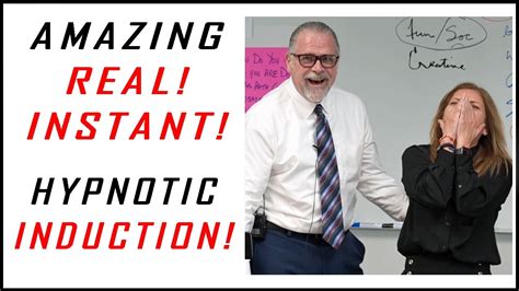 Amazing Real Instant Hypnosis Cals 8 Word Induction Demo Standing