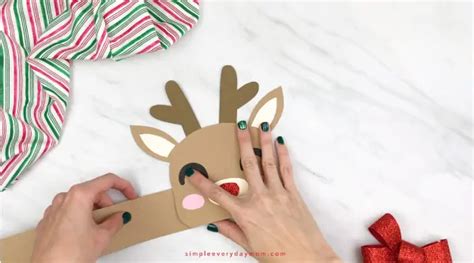 The Cutest Reindeer Headband Craft For Christmas Free Template