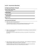 Access V Lab Aw Converted Docx Lab Assessment Worksheet