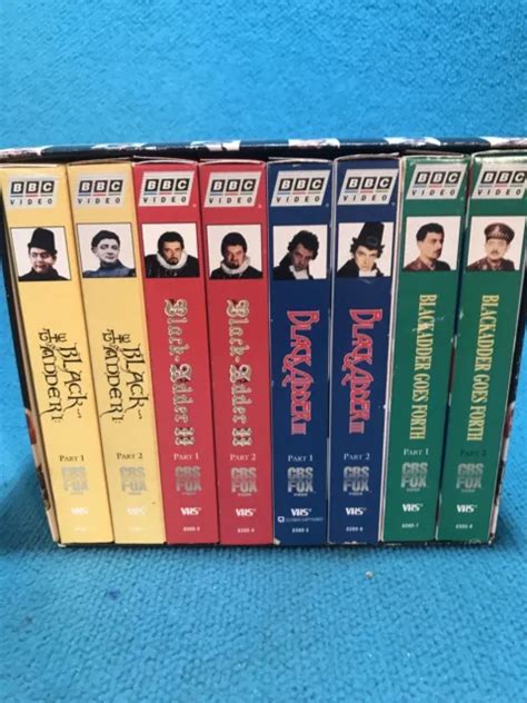 BLACK ADDER VHS Rowan Atkinson Box Set 24 Episodes BBC Comedy Rowan